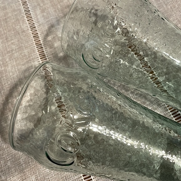 Coca-Cola glasses in green, set of two with different logos on each side. - Picture 4 of 5